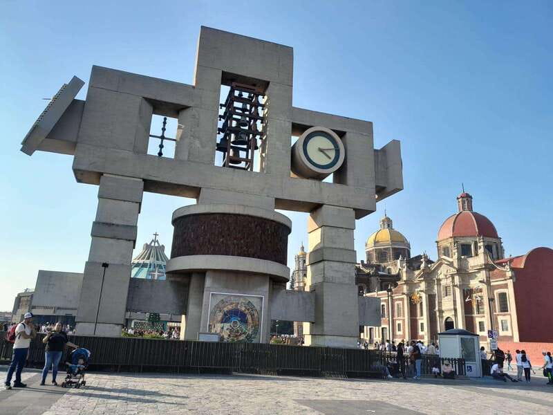 Basilica de Guadalupe: Complete Walking Tour - Atrio de las Americas and the New Basilica close-up of the Virgen