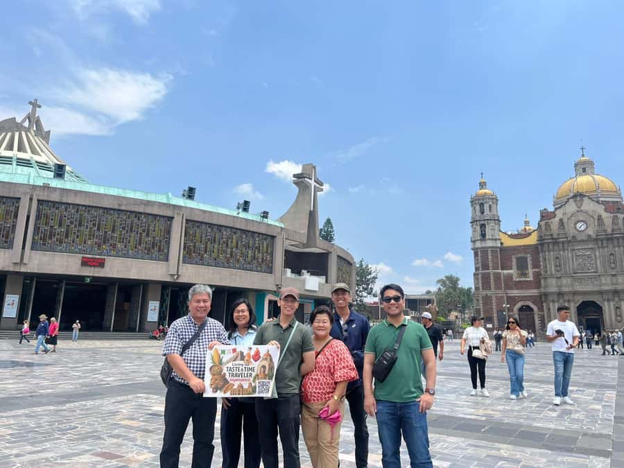 Discover the iconic Basilica of Guadalupe in Mexico City. - New basilica and old basilica, plus the chapels that make it feel personal