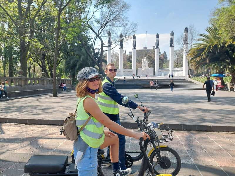 Electric Bike City Tour with a taco stop. - Palace of Fine Arts and Correos: two stops that reward looking up