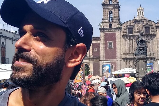Gay Side of History through Plazas & Temples - Librería Porrúa rooftop: Templo Mayor ruins and a big-picture first look