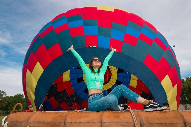 Hot Air Balloon Flight over Teotihuacan with CDMX Transportation - Teotihuacan from above, why this timing feels special