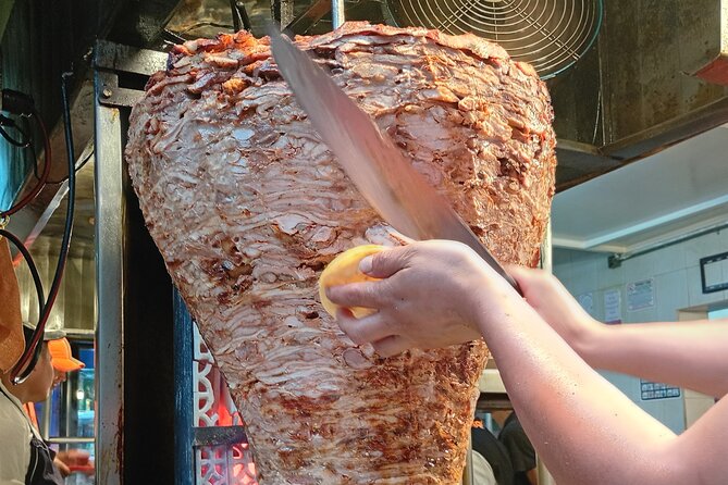 Iconic Tacos of El Centro Guided Taco Crawl in CDMX - Pastelería at C. 5 de Febrero 25, then suadero and canasta