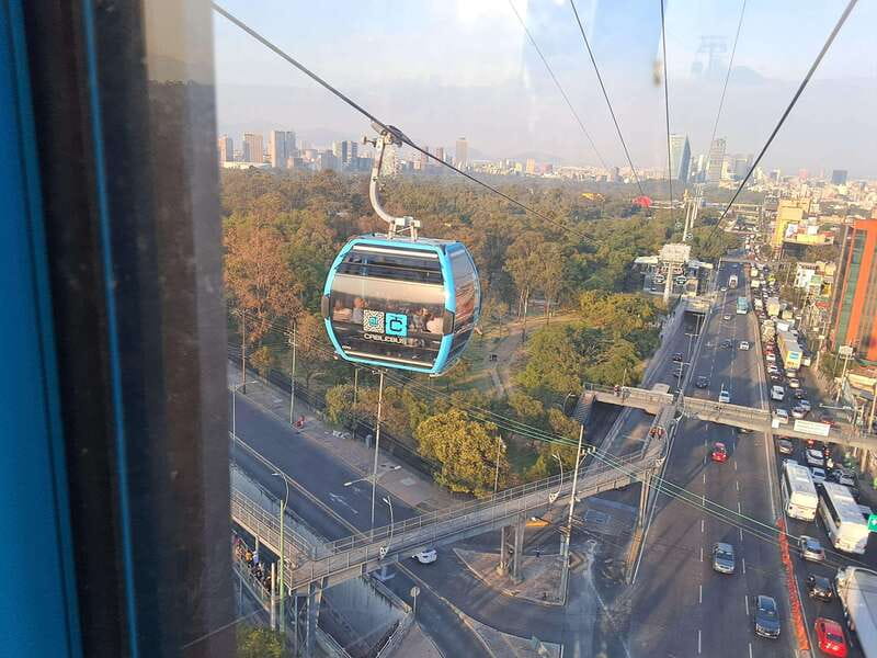 Mexico City: cable car tour, cultural sites and typical food - The cable car segment over Chapultepec: what you should expect