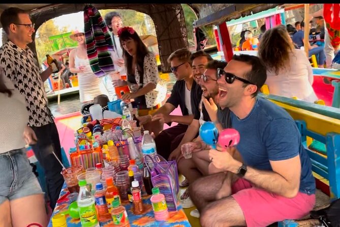 Mexico City Canals by Boat with Live Commentary with Meal Drinks - Dolls Island Legends, Candy Samplers, and On-Boat Games