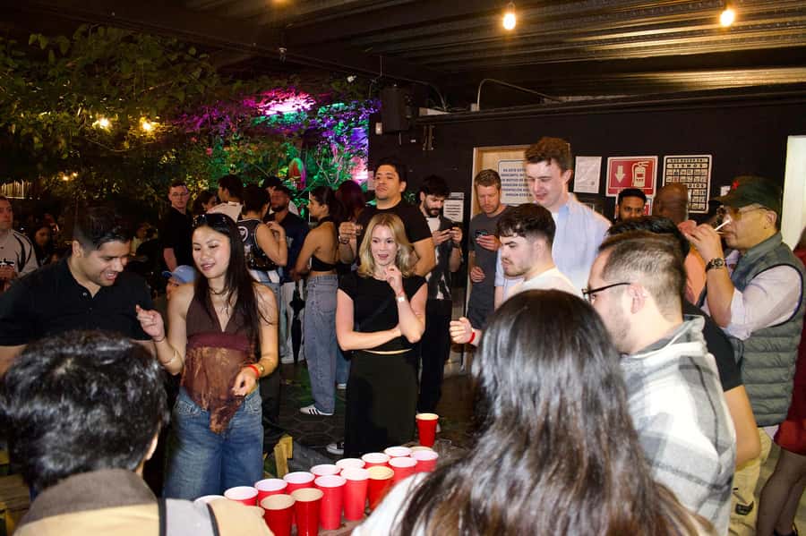 Mexico City: Guided Pub Crawl with Party Games - Party games and the first venue beer garden