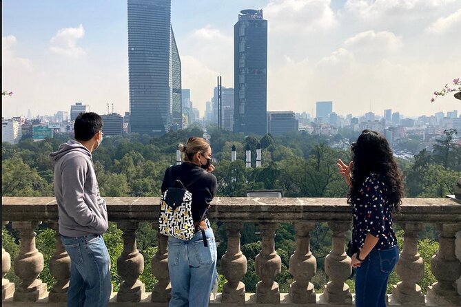 Mexico City Royal Castle & Anthropology Museum - Castillo de Chapultepec: the walk up is part of the point