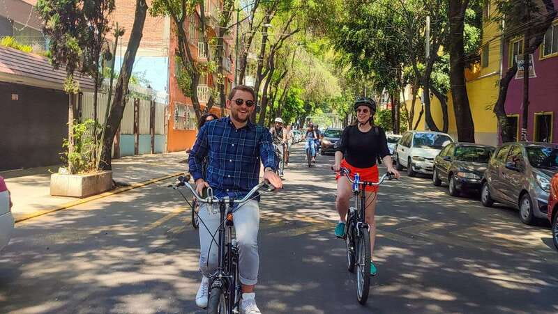 🟢Mexico Off The Beaten Track/ Street Food Bike Tour 🟢 - How biking fits in, 8 miles total, helmet on, English guide leading