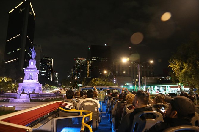 Night Tour of Mexico City Panoramic Ride on a Double-Decker Bus - Paseo de la Reforma Lighting, Traffic, and Photo Moments