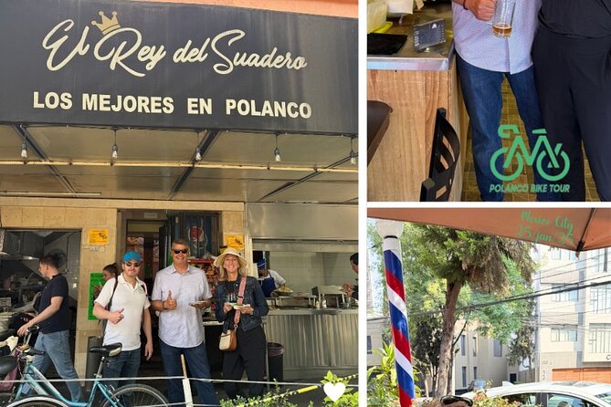 Private Polanco Taco Bike Tour - The taco lineup: suadero to fish, then ice cream