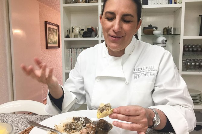 Private San Angel Tour & Cooking Class in Mexico City with Lucia - Cooking the Sample Menu: Mole, Chiles en Nogada, and More