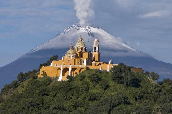 Puebla and Cholula One Day Private Tour from Mexico City - Great Pyramid of Cholula, a church on top of a mountain