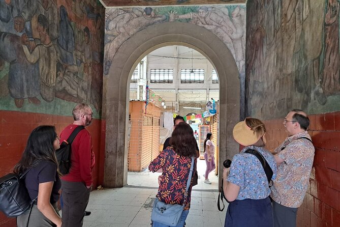 Tour history of Muralism in Mexico - Stop 2: Abelardo L. Rodriguez Murals, plus the market-side view of Mexico