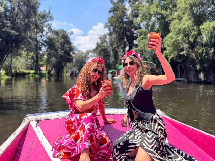 Xochimilco's Wild Side: Mezcal, Insects & Culture - Sailing Xochimilco on a traditional trajinera