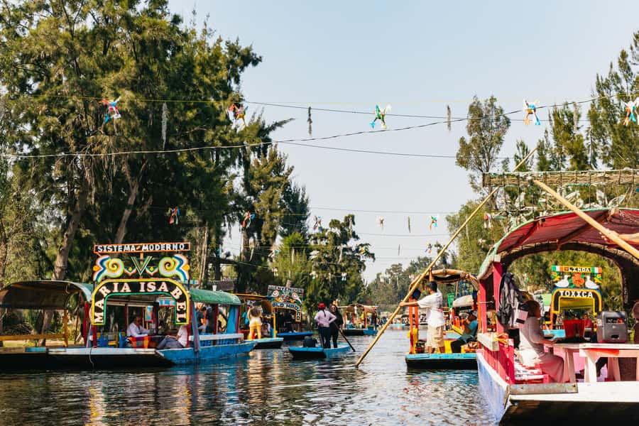 Xochimilco: traditional boat tour, culture, and fun. - Boarding the decorated trajinera: what happens in the first minutes